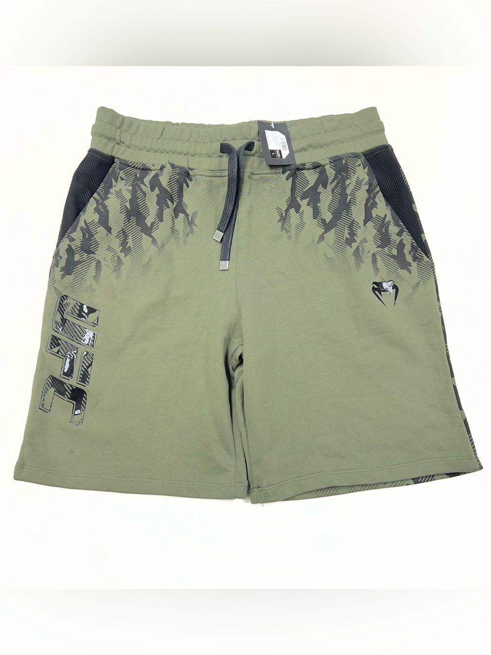 VENUM UFC Authentic Fight Week Khaki Shorts Men's Large Green MMA NEW Active Gym